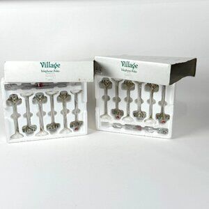 Village Department 56 Telephone Poles Accessories Set Of Two #52656